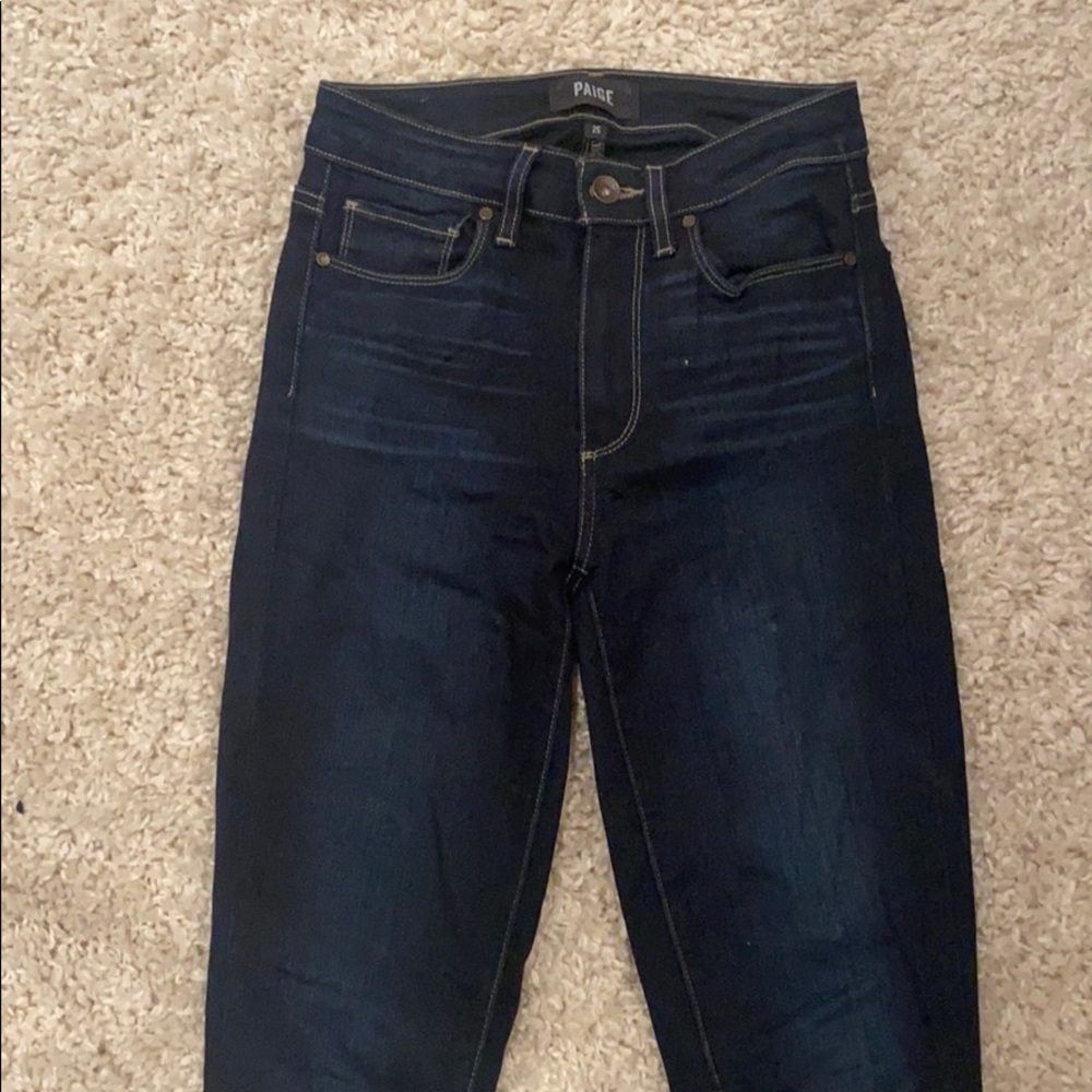 Paige denim- Hoxton ankle skinny in dark wash